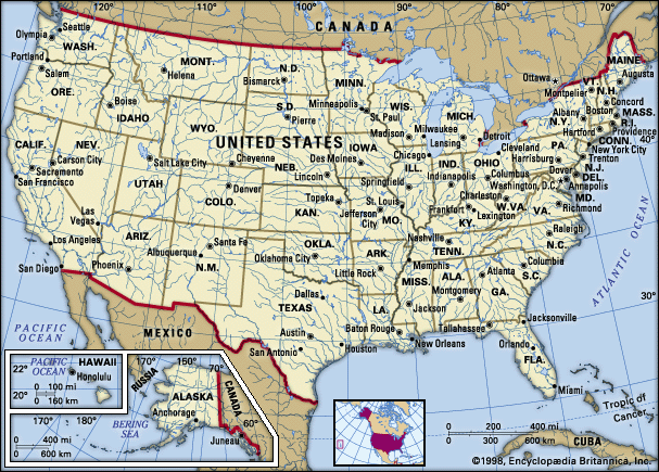 Map Of Usa With States And Major Cities. Time zone map state locations